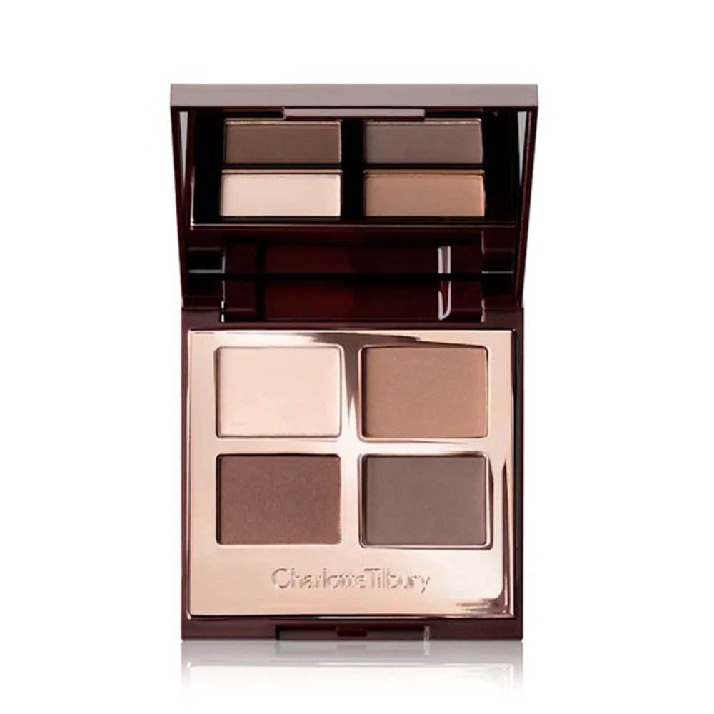 Charlotte Tilbury The Sophisticate Quad Eyeshadow Palette NIB Colors in details.